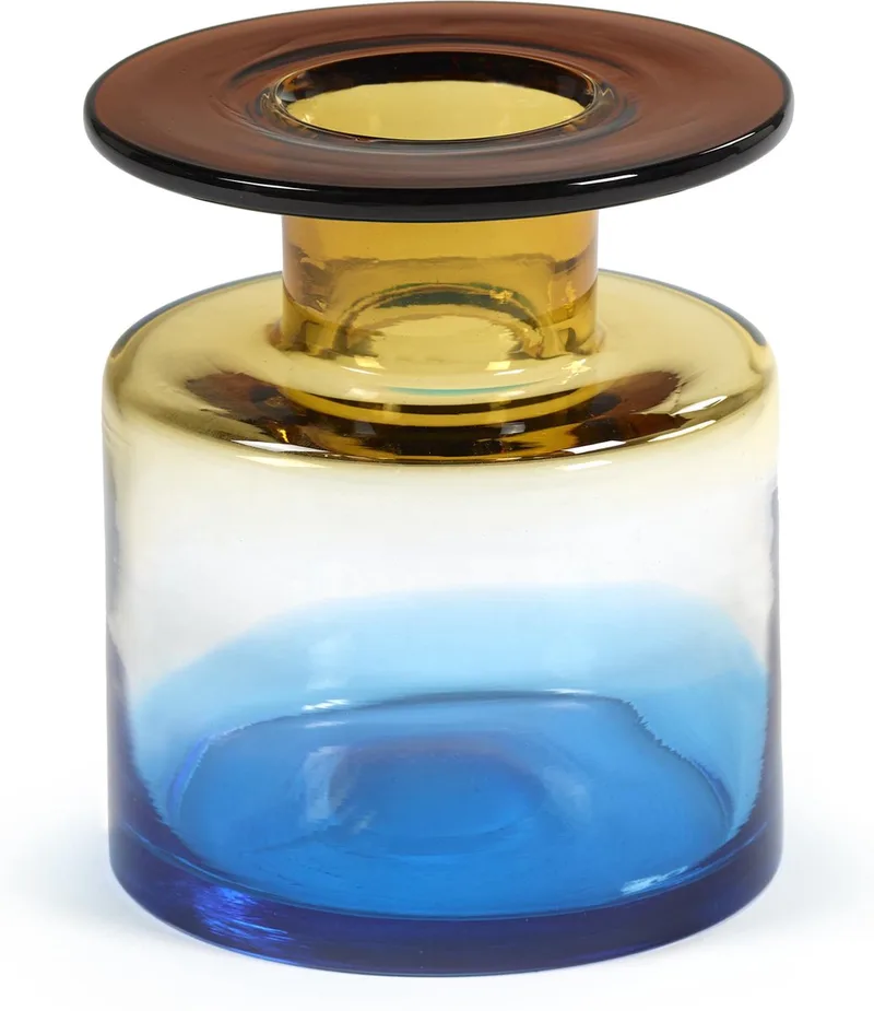 Marie Michielssen Wind & Fire - Vaas S - Blauw/Amber - 18 Ø van Serax in Bruin – productfoto