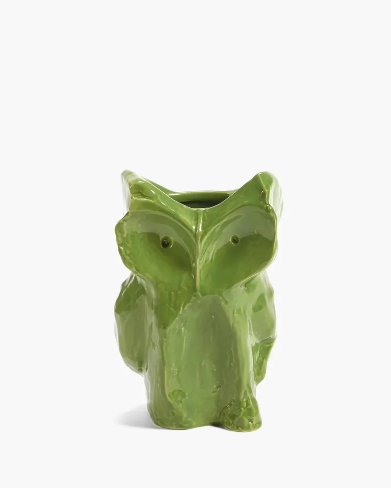 Marni Midnight Creatures uil vaas 16.5x15.5cm H23cm van Serax in Lichtgroen – productfoto