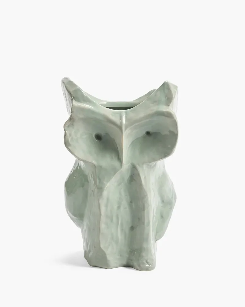 Marni Midnight Creatures uil vaas D19.5cm H30cm by Serax in Lichtblauw – product photo