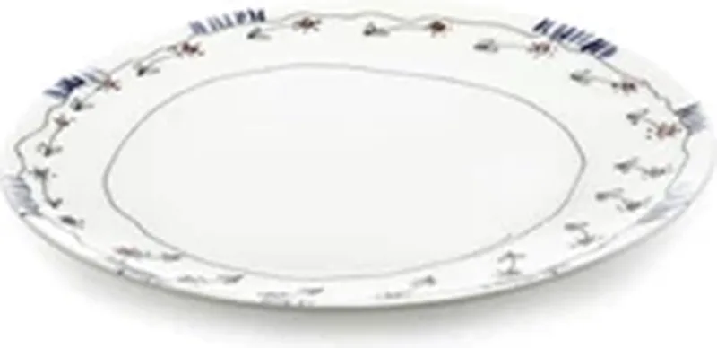 Marni Midnight Flowers Anemone Milk plat bord D20cm rood / blauw by Serax in Meerkleurig – product photo