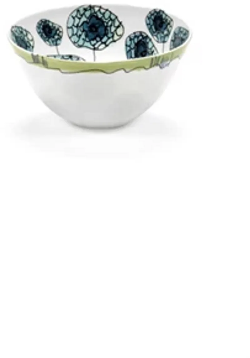 Marni Midnight Flowers Anemone Vaniglia bowl D15cm H8cm groen / blauw by Serax in Meerkleurig – product photo