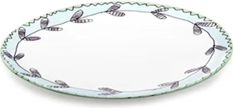 Marni Midnight Flowers Blossom Milk plat bord D28cm roze / blauw by Serax in Meerkleurig – product photo