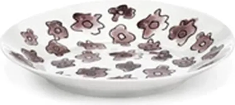 Marni Midnight Flowers Dark Viola diep bord D18cm H2.9cm roze van Serax in Meerkleurig – productfoto