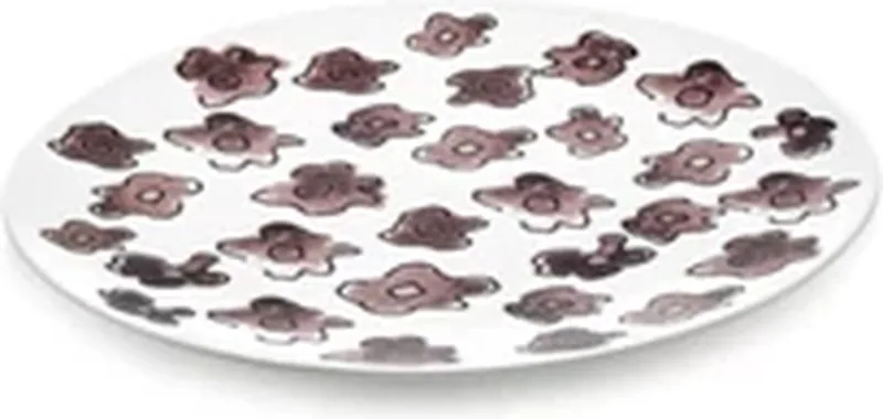 Marni Midnight Flowers Dark Viola plat bord D20cm roze by Serax in Meerkleurig – product photo