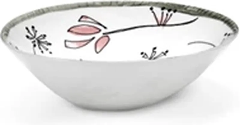 Marni Midnight Flowers Fiore Rosa bowl D18cm H5.5cm roze / zwart van Serax in Meerkleurig – productfoto