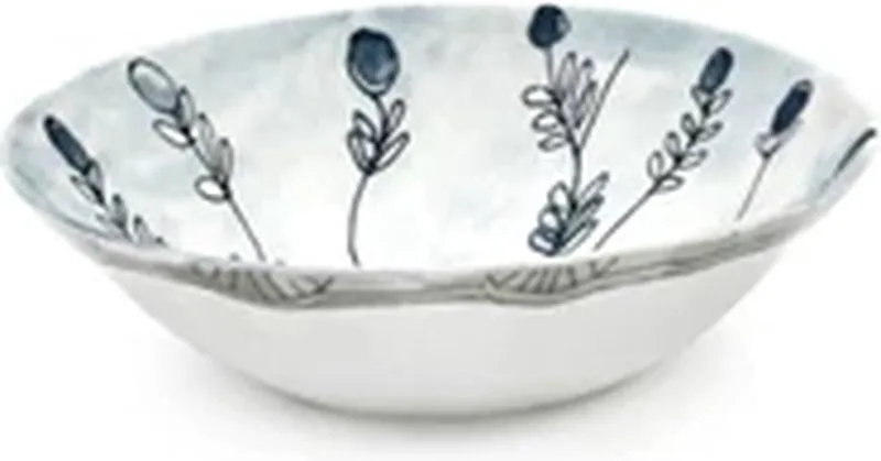 Marni Midnight Flowers Mirtillo Tea bowl D18cm H5.5cm blauw by Serax in Meerkleurig – product photo