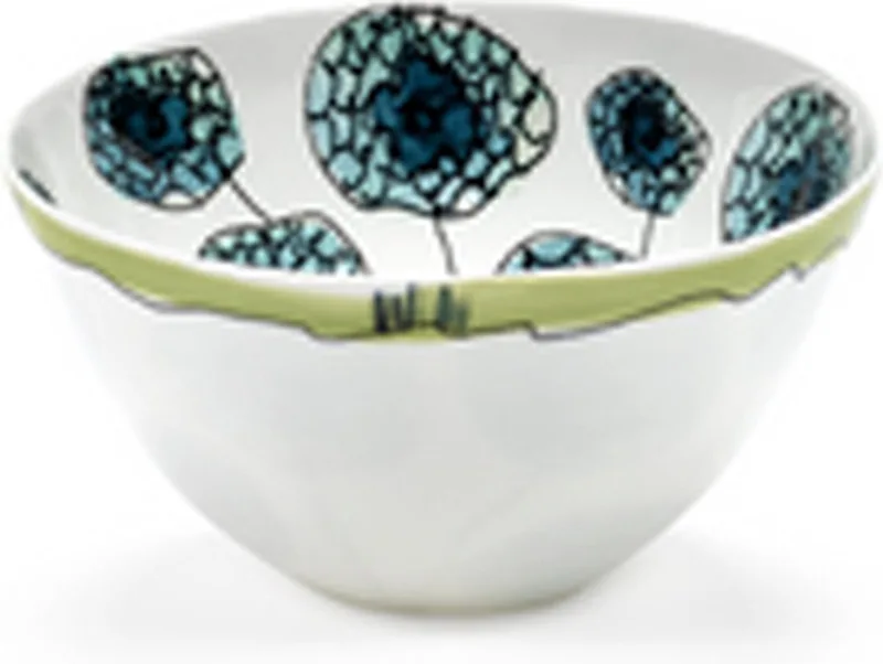 MARNI Midnightflowers - kom S Anemone vaniglia 12 cm - 2 stuks van Serax in Wit – productfoto