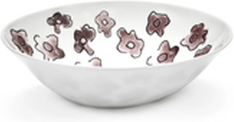 MARNI Midnightflowers - Lage kom S Dark Viola 14 cm - 2 stuks by Serax in Wit – product photo