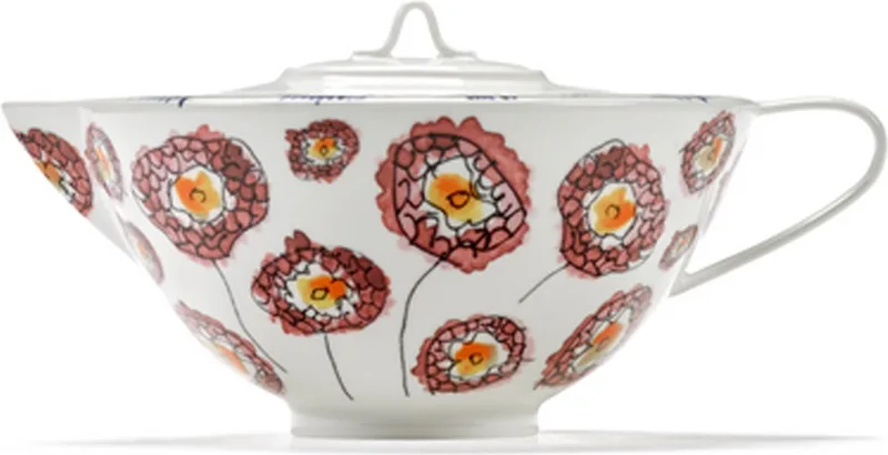 MARNI Midnightflowers - Theepot Anemone Milk by Serax in Wit – product photo