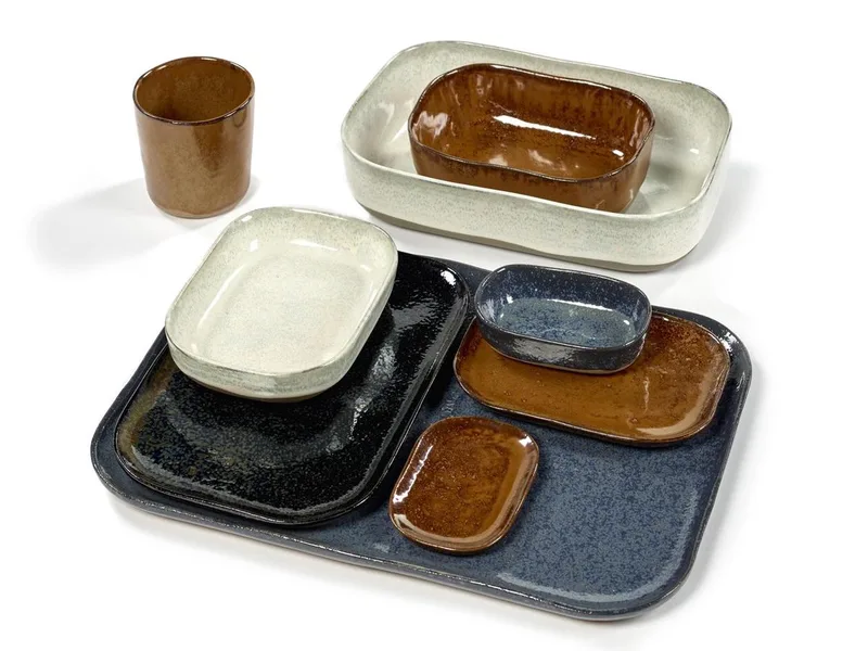Merci La Nouvelle Table - Diep Bord M - 8 stuks de Serax en Wit – photo du produit