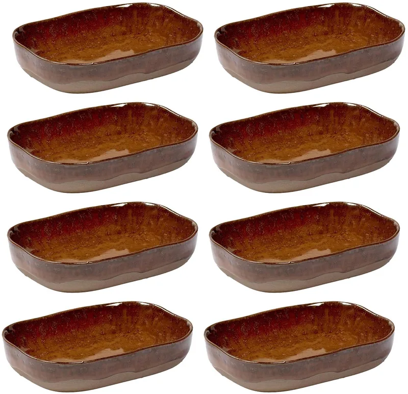 Merci La Nouvelle Table - Diep Bord M - Okerbruin - 8 stuks by Serax in Bruin – product photo