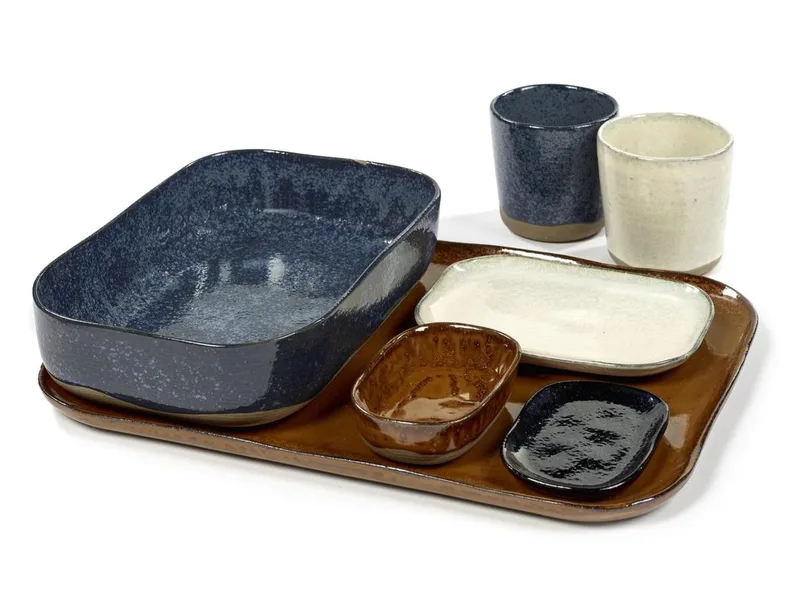 Merci La Nouvelle Table - Diep Bord S - Okerbruin - 8 stuks by Serax in Bruin – product photo