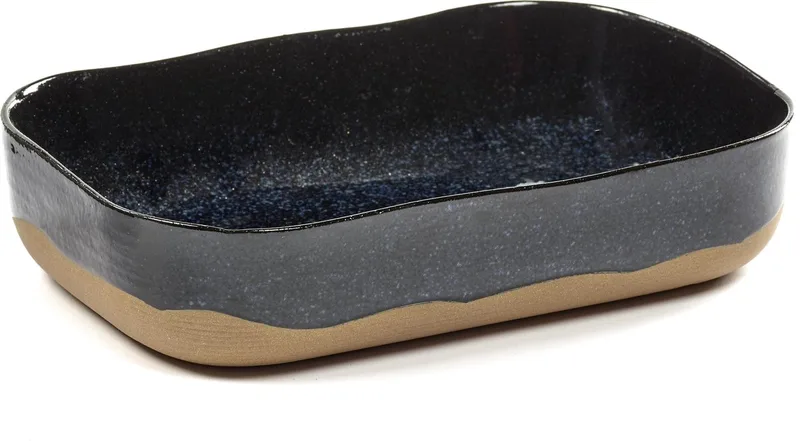 Merci La Nouvelle Table - Extra Diep Bord L - Donkerblauw - 4 stuks de Serax en Blauw – photo du produit