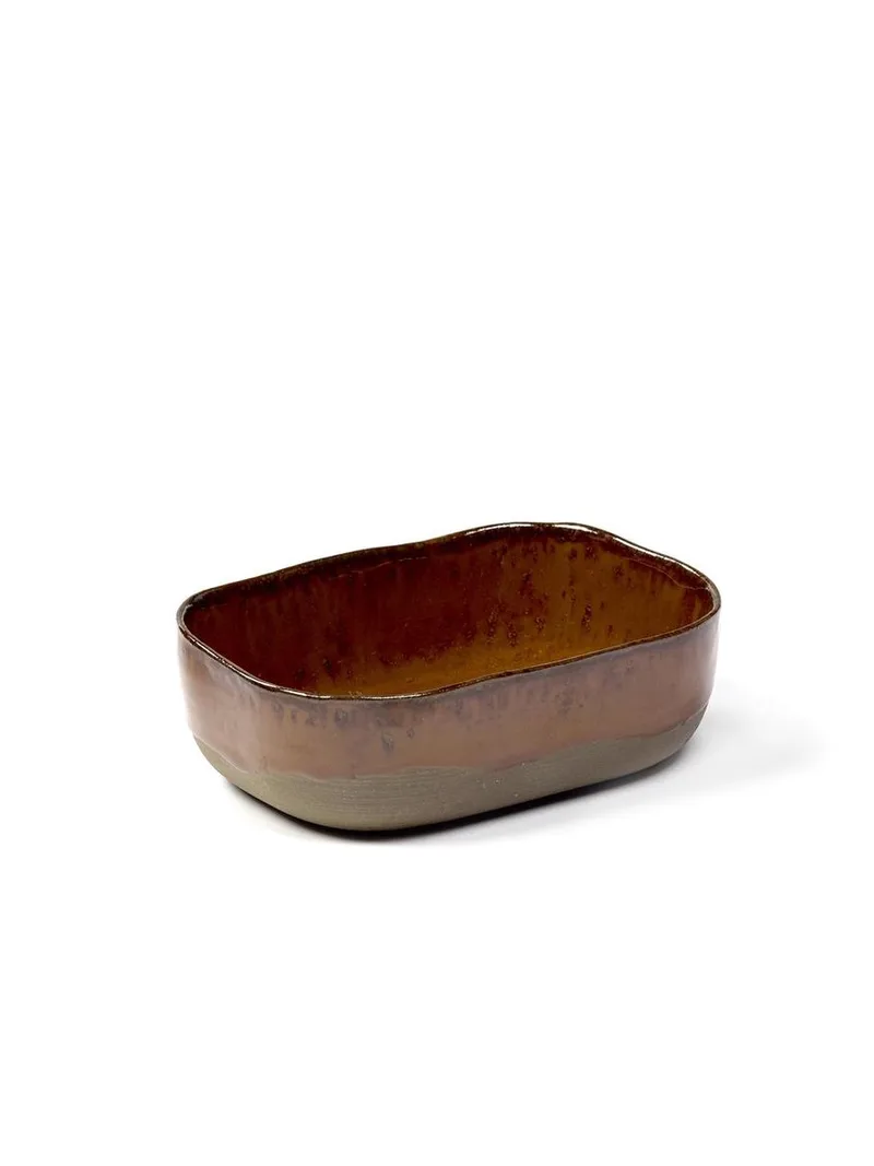 Merci La Nouvelle Table - Extra Diep Bord M - Okerbruin - 8 stuks by Serax in Bruin – product photo