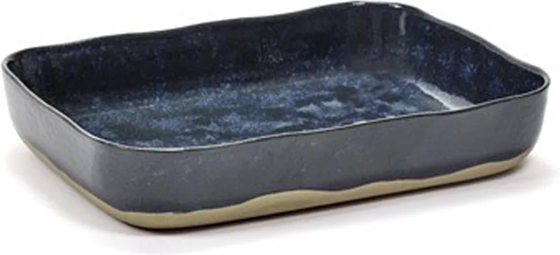 Merci Ovenschaal - Blauw/Grijs by Serax in Blauw – product photo