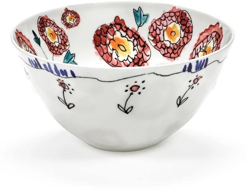 Midnight Flowers By Marni Anemone Milk Kom Ø15 van Serax in Wit – productfoto