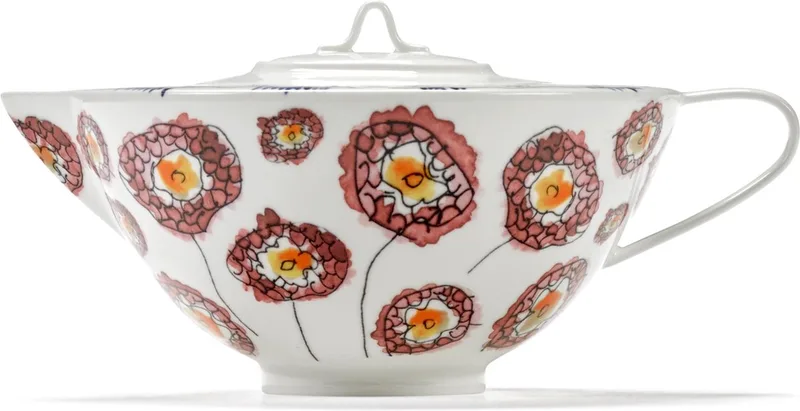 Midnight Flowers By Marni Anemone Milk Theepot by Serax in Wit – product photo