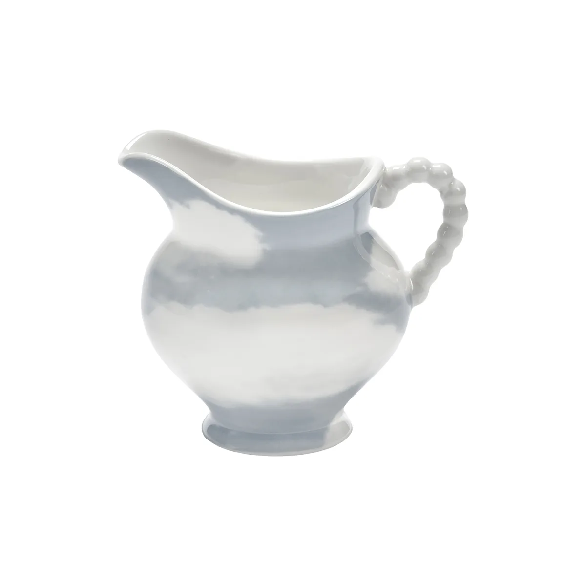 Milchtopf LES OBJETS MOULEVERSANTS - Blau - emailliertes Porzellan - Designer Wouters & Hendrix van Serax – productfoto