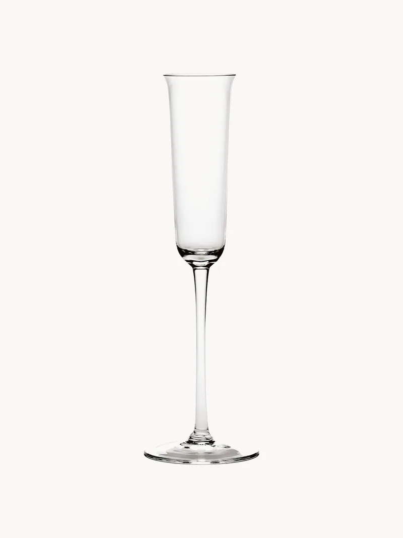 Mondgeblazen champagneglazen Grace van kristalglas, 4-delig by Serax – product photo