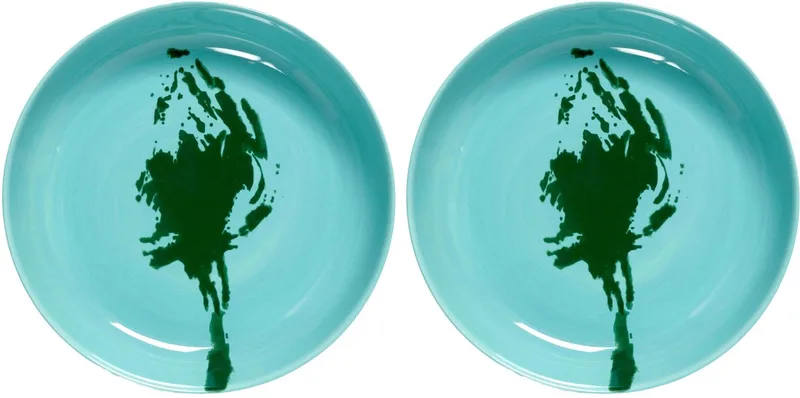 Ottolenghi Feast - Bord - Azurblauw/Groen - 22 Ø - 2 stuks de Serax en Blauw – photo du produit