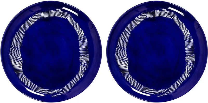 Ottolenghi Feast - Bord L - Donkerblauw/Wit - 26 Ø - 2 stuks de Serax en Blauw – photo du produit