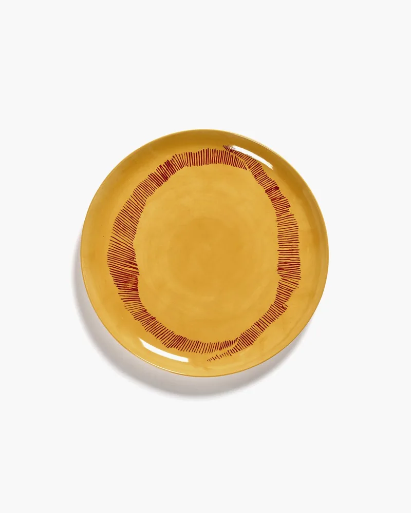Ottolenghi Feast - Bord L - Geel/Rood - 26 Ø - 2 stuks de Serax en Geel – photo du produit