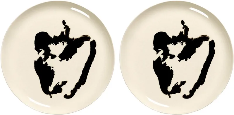 Ottolenghi Feast - Bord L - Wit/Zwart - 26 Ø - 2 stuks de Serax en Wit – photo du produit