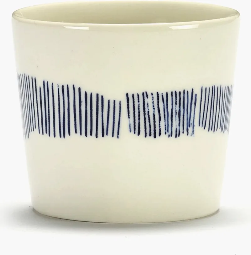 Ottolenghi Feast - Espressokop - Wit/Blauw - 7 Ø - 4 stuks von Serax in Wit – Produktfoto