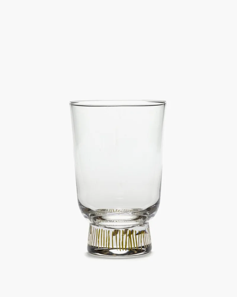 Ottolenghi Feast - Glas - Transparant/Goud - 7 Ø - 33CL - 4 stuks von Serax in Transparant – Produktfoto