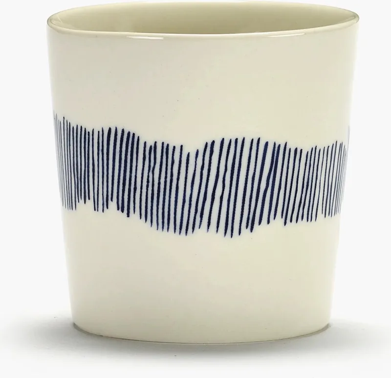 Ottolenghi Feast - Koffiekop - Wit/Blauw - 7 Ø - 4 stuks von Serax in Wit – Produktfoto