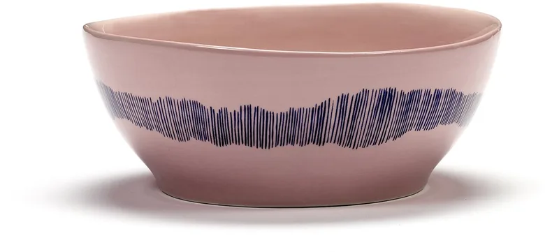 Ottolenghi Feast - Kom L - Roze/Blauw - 18 Ø - 4 stuks by Serax in Roze – product photo