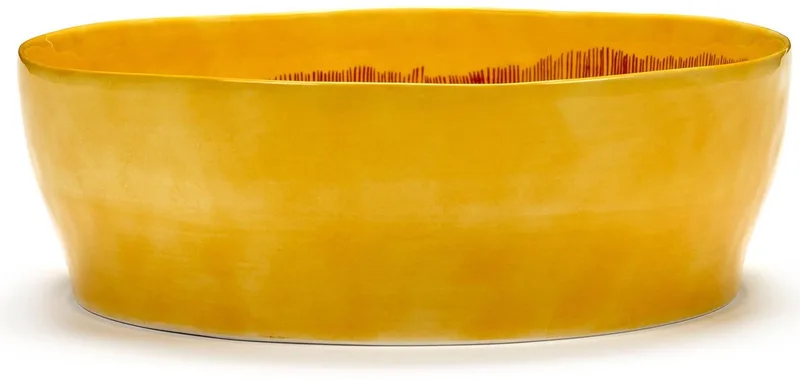 Ottolenghi Feast - Saladeschaal - Geel/Rood - 28 Ø by Serax in Geel – product photo