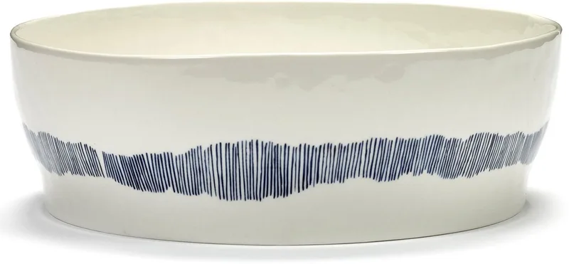 Ottolenghi Feast - Saladeschaal - Wit/Blauw - 28 Ø von Serax in Wit – Produktfoto