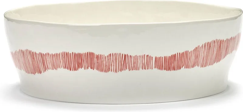 Ottolenghi Feast - Saladeschaal - Wit/Rood - 28 Ø von Serax in Wit – Produktfoto