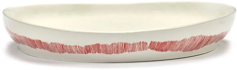 Ottolenghi Feast - Serveerkom M - Wit/Rood - 36 Ø van Serax in Wit – productfoto
