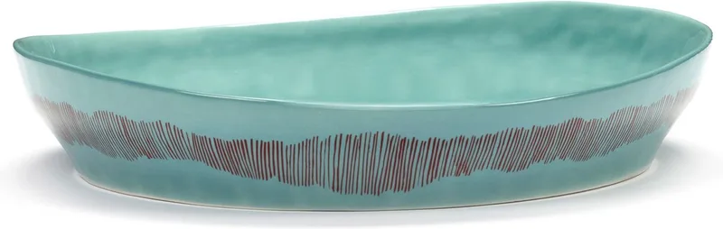 Ottolenghi Feast - Serveerkom S - Azurblauw/Rood - 30 Ø van Serax in Blauw – productfoto
