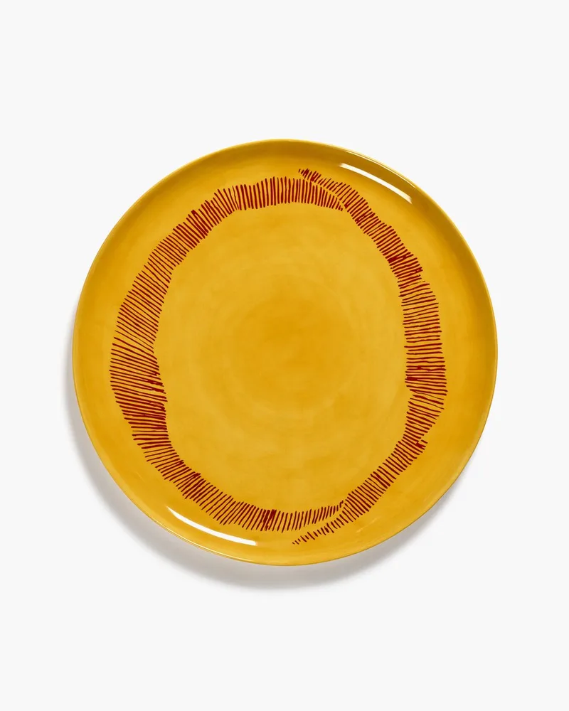 Ottolenghi Feast - Serveerschaal - Geel/Rood - 35 Ø von Serax in Geel – Produktfoto