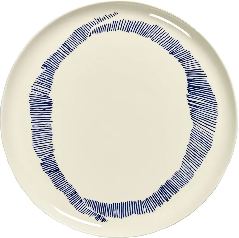 Ottolenghi Feast - Serveerschaal - Wit/Blauw - 35 Ø von Serax in Blauw – Produktfoto