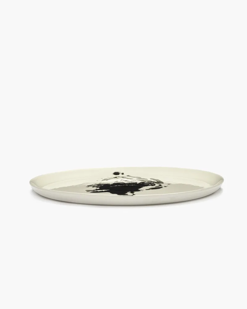 Ottolenghi Feast - Serveerschaal - Wit/Zwart - 35 Ø by Serax in Zwart – product photo
