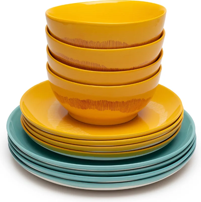 Ottolenghi Feast Serviesset Azure/Geel (13 delig) 4 personen by Serax in Azure – product photo