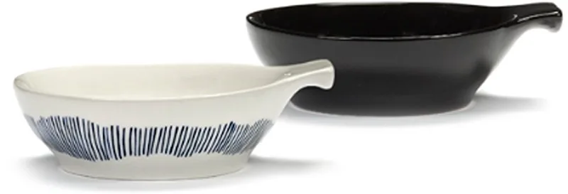 Ottolenghi Feast - Tapasschaal L - Wit/Blauw - 13 Ø - 4 stuks van Serax in Wit – productfoto