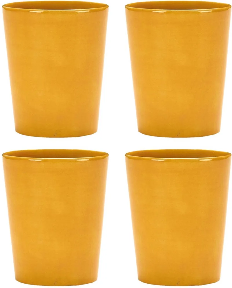 Ottolenghi Feast - Theekop - 8 Ø - 4 stuks by Serax in Geel – product photo