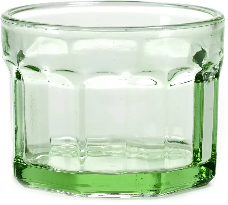 Paola Navone Fish & Fish - Glas S - 8 Ø - 16CL - 4 stuks by Serax in Groen – product photo