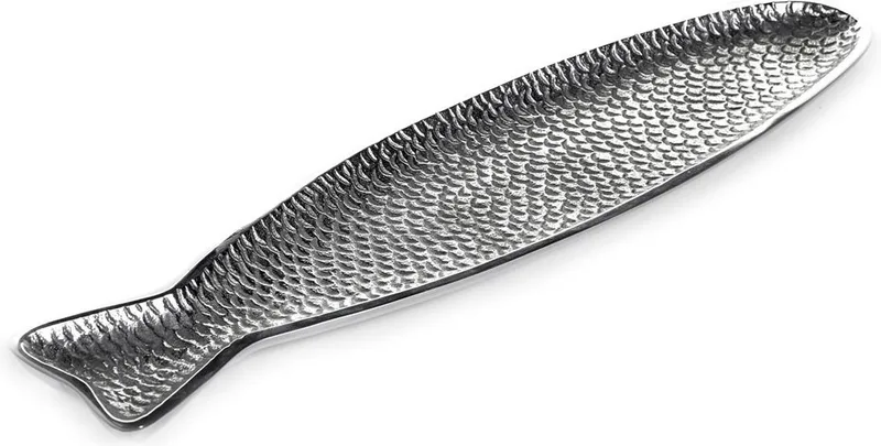 Paola Navone - Fish & Fish - Serveerschaal - L 45cm by Serax in Grijs – product photo