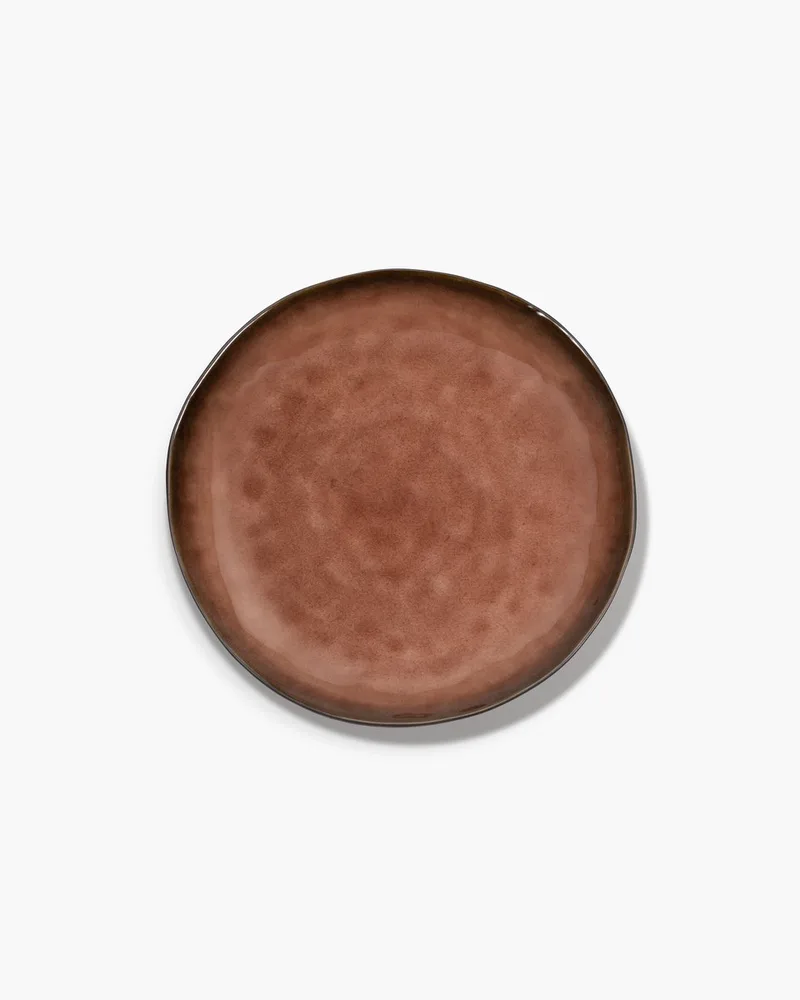 Pascale Naessens Bord - Medium - Ø28cm - (set van 2 stuks) by Serax in Brown – product photo