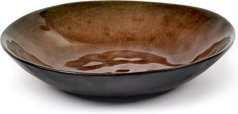 Pascale Naessens Pure - Saladeschaal - Bruin - 23 Ø - 4 stuks by Serax in Zwart – product photo