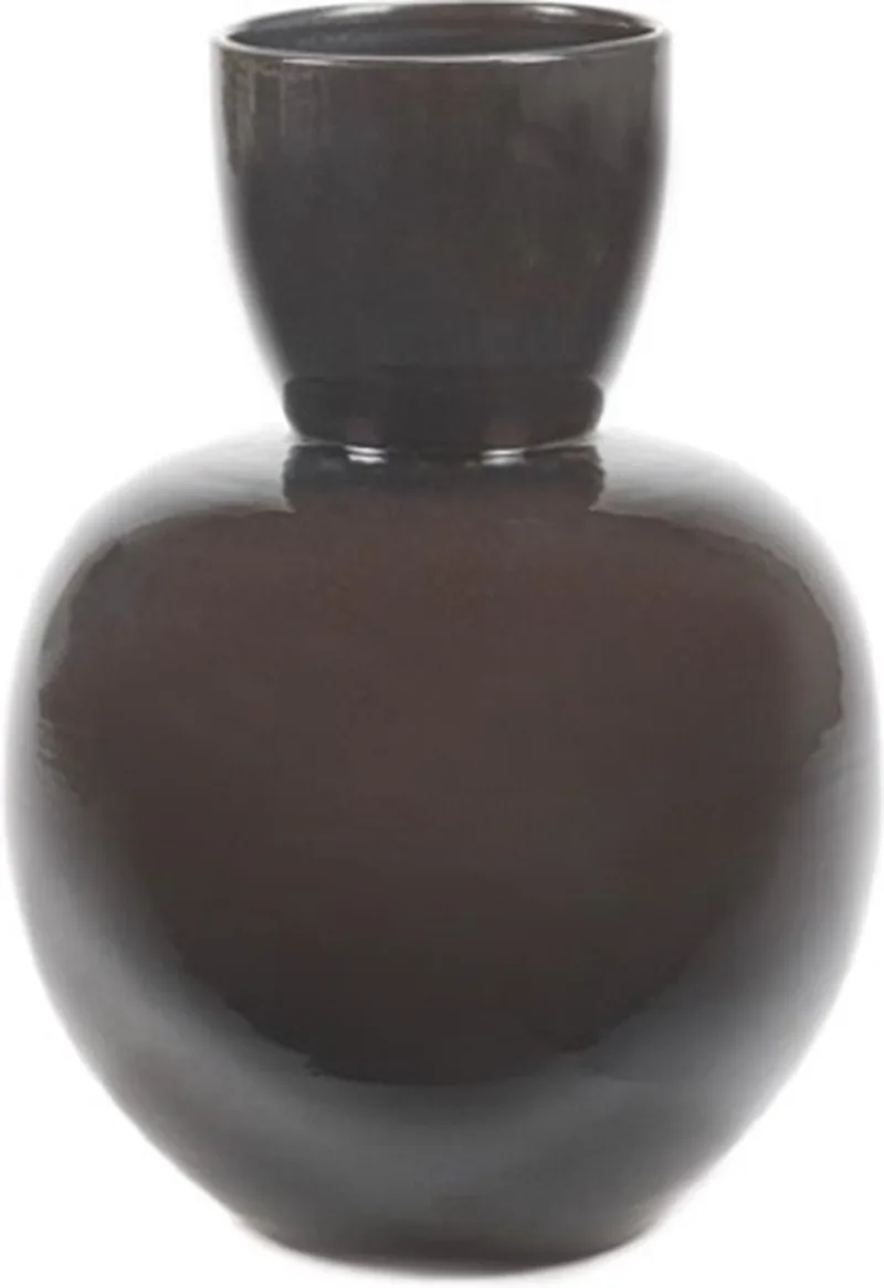Pascale Naessens Pure Vaas Bruin-Zwart D 24.5 cm H 39 cm by Serax in Brown – product photo