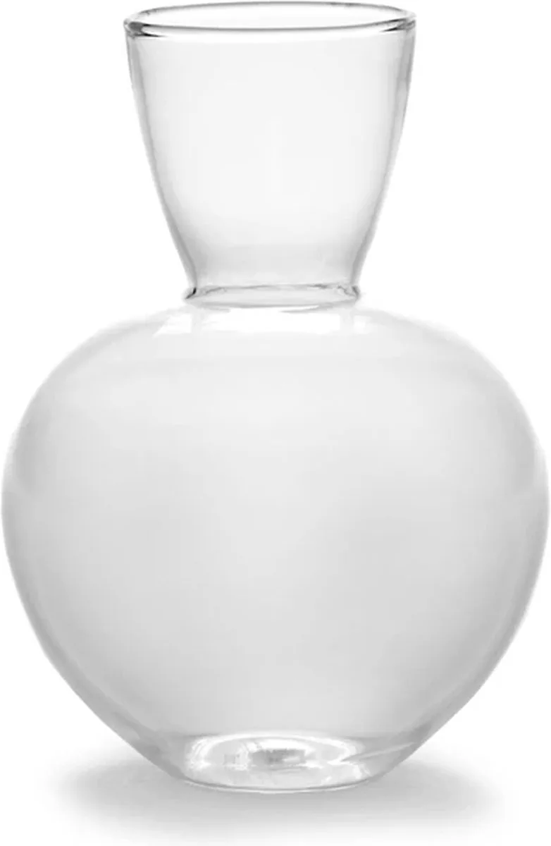 Pascale Naessens Pure vaas L D9.2cm H12.9cm glas by Serax in Helder – product photo
