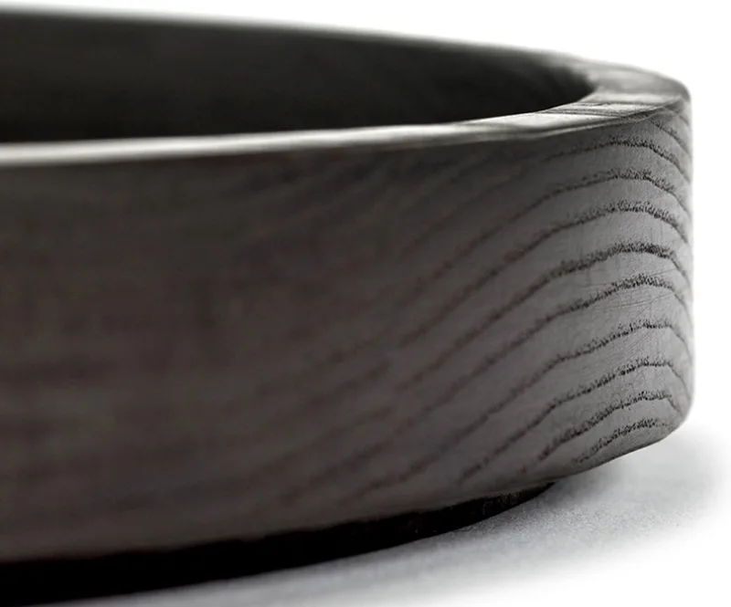 Passepartout dienblad hout rond by Vincent van Duysen - 35 cm van Serax in Zwart – productfoto
