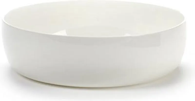 PIET BOON B9214720H LAGE KOM LARGE GEGLAZUURD D20xH6cm by Serax in Wit – product photo